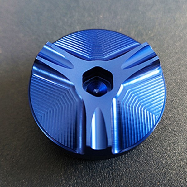 ゼファー400 ゼファーχ ゼファー750 ゼファー1100 ZRX400 ZRX2 汎用 アルミ エンジン オイルフィラーキャップ オイルキャップ M30 青拍卖