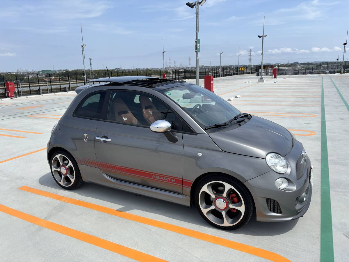 【個人出品】希少電動サンルーフ アバルト595 コンペティツィオーネ 左H 5MT 43545km タイベル Wポンプ交換済み 車検令和8年2月迄 拍卖