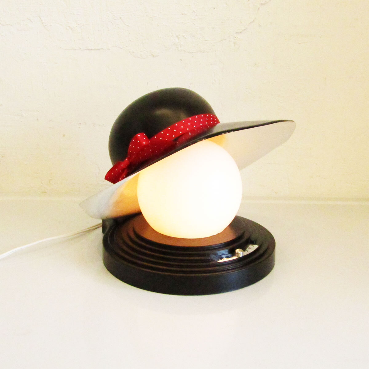★Vintage touch sensor hat motif light拍卖
