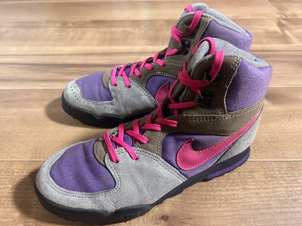 鑑賞用、ビンテージ、レア! NIKE ナイキ UNKNOWN SHOES トレッキングシューズ 1991年韓国製 23.5〜24cm ACG CALDERA カルデラ ラバドーム拍卖
