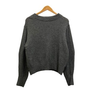 ジャーナルスタンダード レリューム JOURNAL STANDARD relume ニット セーター 長袖 クルーネック 無地 ウール 17-080-462-9050-3-0 F グレ拍卖