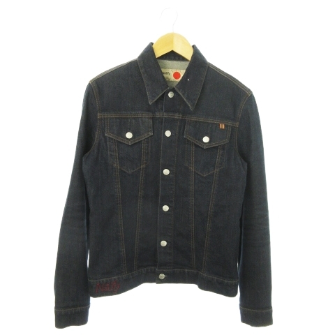 ノティファイ notify ジャケット デニム Gジャン ジージャン ロゴ S 紺 ネイビー /AO15 ■GY01 メンズ拍卖