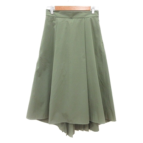 クミキョク 組曲 KUMIKYOKU フレアスカート ロング 2 M 緑 カーキ /MN レディース拍卖