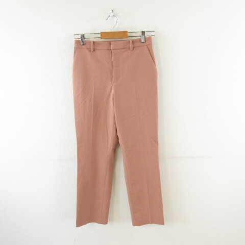 ユニクロ UNIQLO スマートアンクルパンツ ストレッチ ピンク M *A414 レディース拍卖