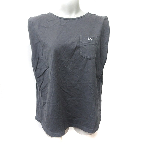リー LEE Tシャツ カットソー ノースリーブ M チャコールグレー /YI レディース拍卖