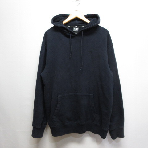 ワイズ Y's × ニューエラ NEW ERA スウェット フーディー L ネイビー プルオーバー パーカー YE-T74-956 メンズ拍卖
