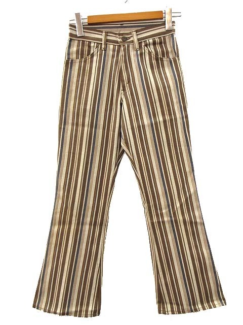 リーバイス Levi's 60s 70s スタプレ STA-PREST フレア パンツ ブーツカット 黒タブ ビッグE ヴィンテージ ブラウン系拍卖