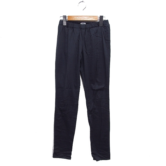 メルローズ MELROSE イージー スリム パンツ 無地 コットン 綿 2 チャコールグレー /FT20 レディース拍卖