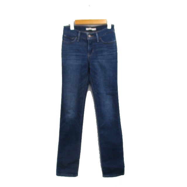 リーバイス Levi's デニム ジーンズ スキニー ウォッシュ加工 シンプル 24 ブルー 青 /KT21 レディース拍卖