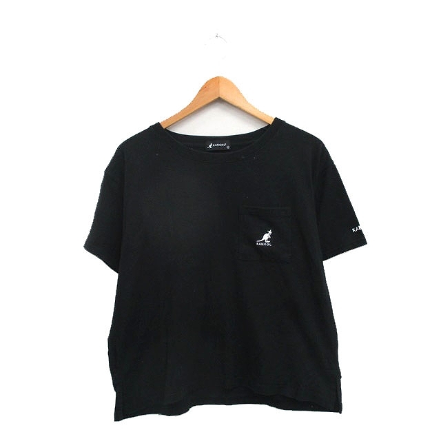 カンゴール KANGOL Tシャツ カットソー 半袖 ロゴ M ブラック 黒 /KT6 レディース拍卖