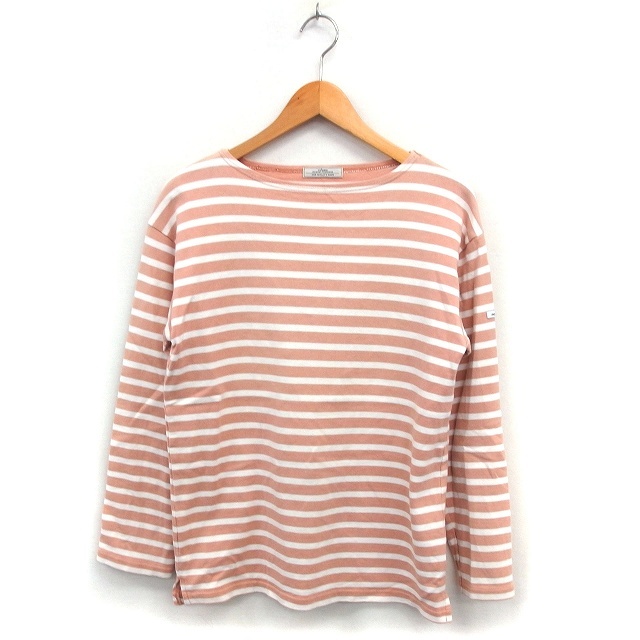 ジャーナルスタンダード レリューム JOURNAL STANDARD relume ボーダー ボートネック カットソー Tシャツ ワイド スリット 綿 長袖拍卖