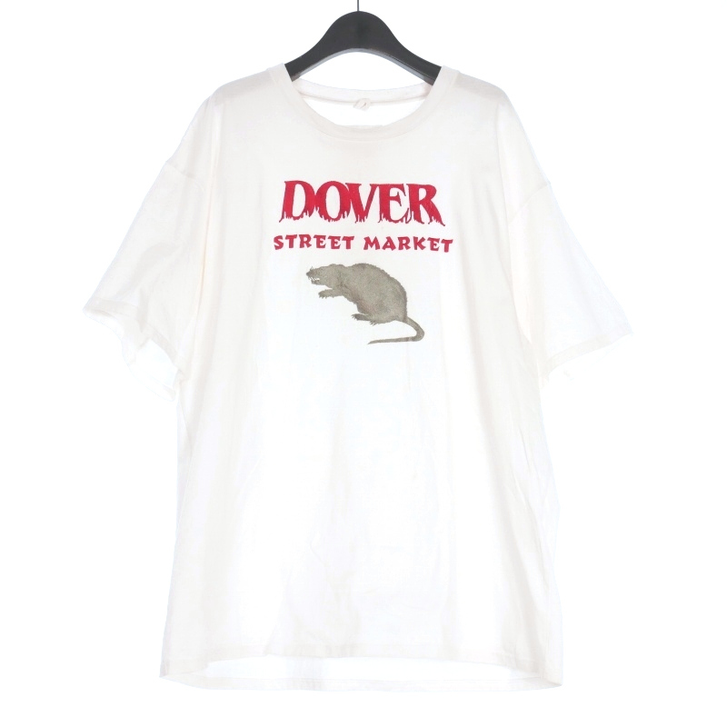 ダブレット doublet × DOVER STREET MARKET 20SS YEAR OF THE RAT Tシャツ カットソー 半袖 L ホワイト 白 20SS40DSM06 メンズ拍卖