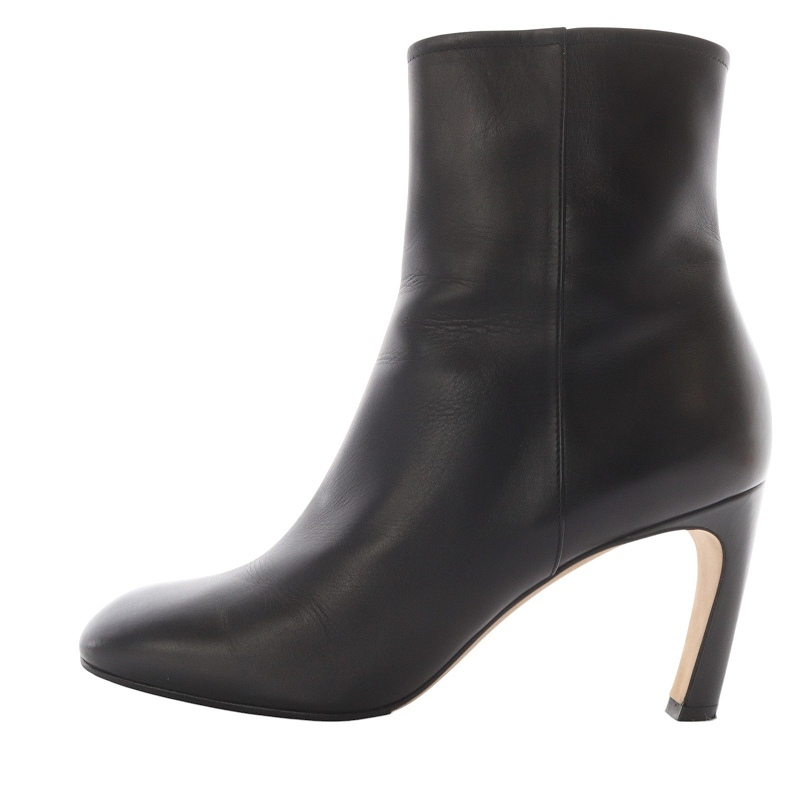 ペリーコ PELLICO レザー ショートブーツ ハイヒール 38 黒 ブラック /SR3 レディース拍卖