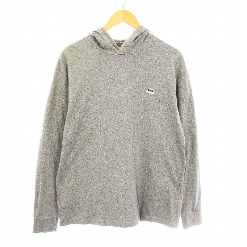リー LEE SPORTS WEAR パーカー 長袖 ロゴ ワッペン 薄手 40 グレー /KU ■MT メンズ拍卖