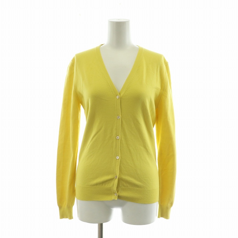 セオリーリュクス theory luxe カーディガン ニット 長袖 38 イエロー /NQ ■MT レディース拍卖