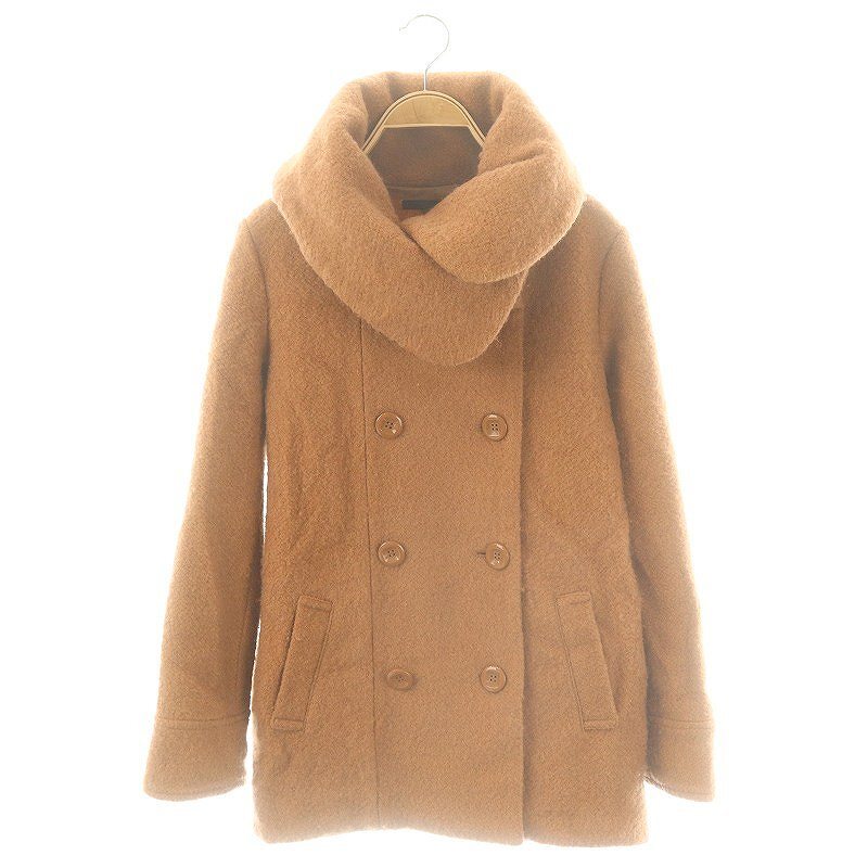 ヘザー Heather ビッグカラーコート アウター ダブル M オレンジブラウン /DF ■OS ■GY139 ■AX レディース拍卖