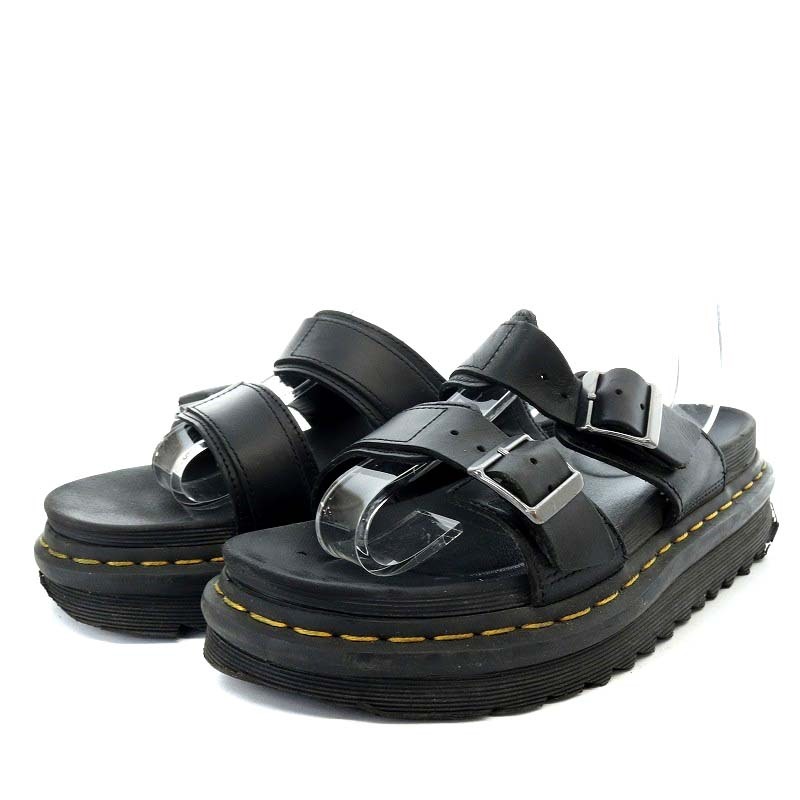 ドクターマーチン DR.MARTENS ZEBRILUS MYLES マイルス サンダル ストラップ ベルト UK5 24.0cm 黒 ブラック /HK ■OS ■PN レディース拍卖