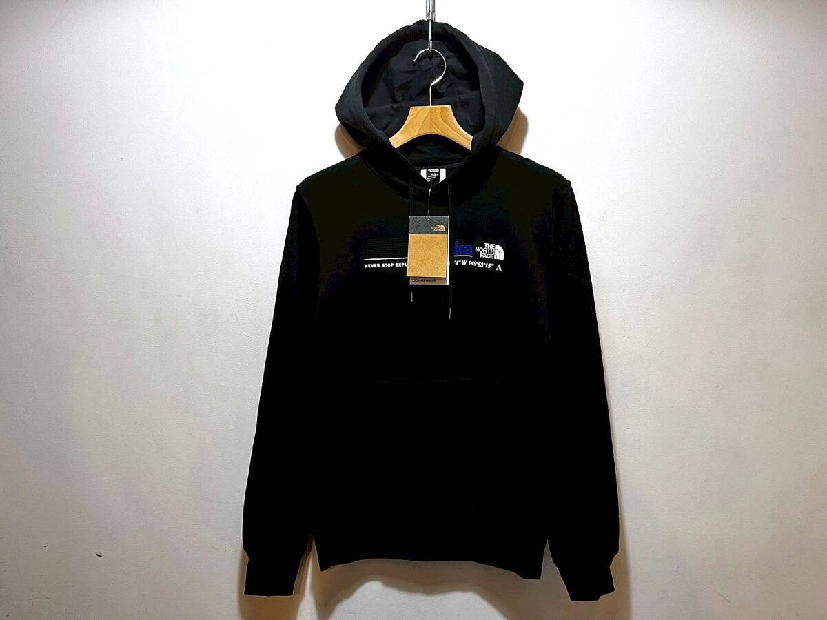 新品 正規品 USA限定 The North Face ノースフェイス US-XL 限定品 ALASKA ロゴ フーディー スウエットパーカー Black 黒色拍卖