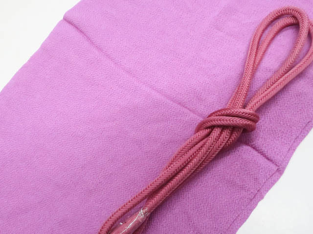 《古美術京松》【着物】 和装小物 帯締め 帯揚げ セット 帯締 帯揚 ちりめん 丸組 r7w04-1513拍卖