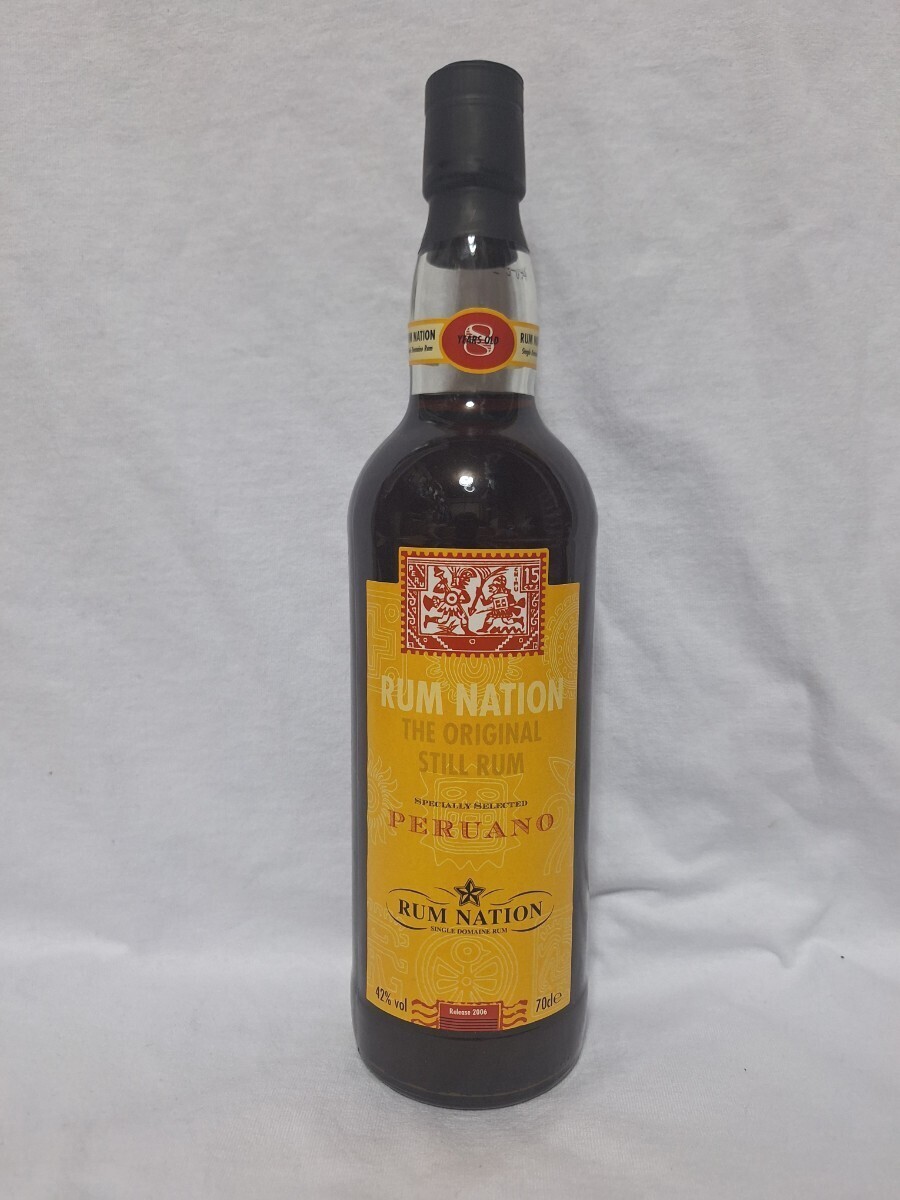 ◎RUM NATION ペルー 8年◎イタリアボトラーズ◎ラム◎スピリッツ◎700ml ◎箱付き拍卖