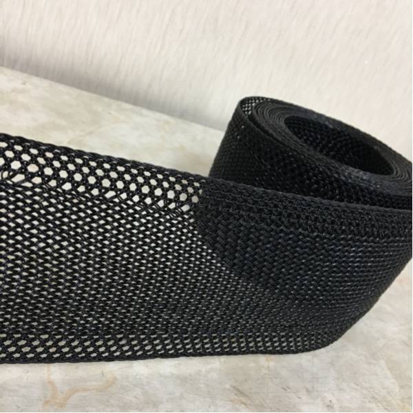 ■黒 80mm メタリックトーションテープ 5m巻 編み物 手芸 バッグ ハンドメイド 材料 素材 ■拍卖