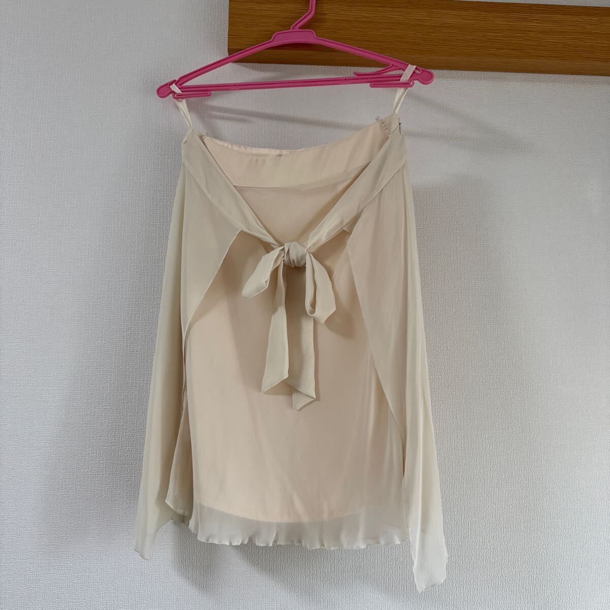 【中古】ef-de エフデ リボンプリーツスカート Size7 クリーニング済拍卖