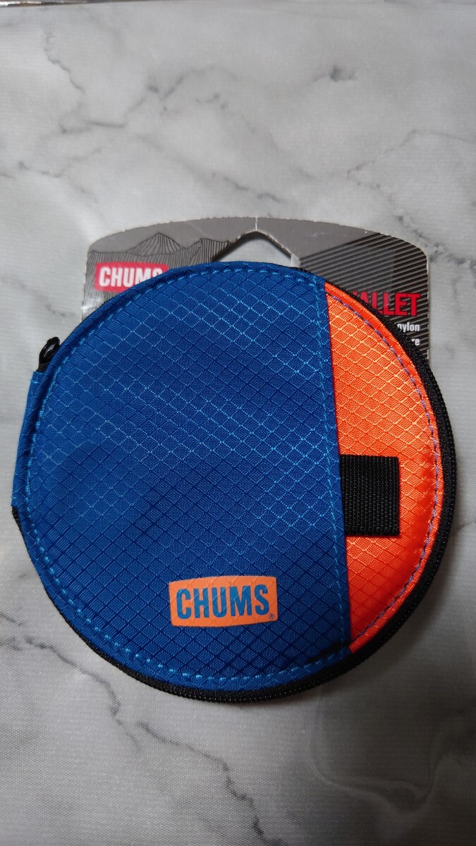 CHUMS チャムス コインケース キーケース ミニウォレット ミニ財布 カードケース ブルーオレンジ拍卖