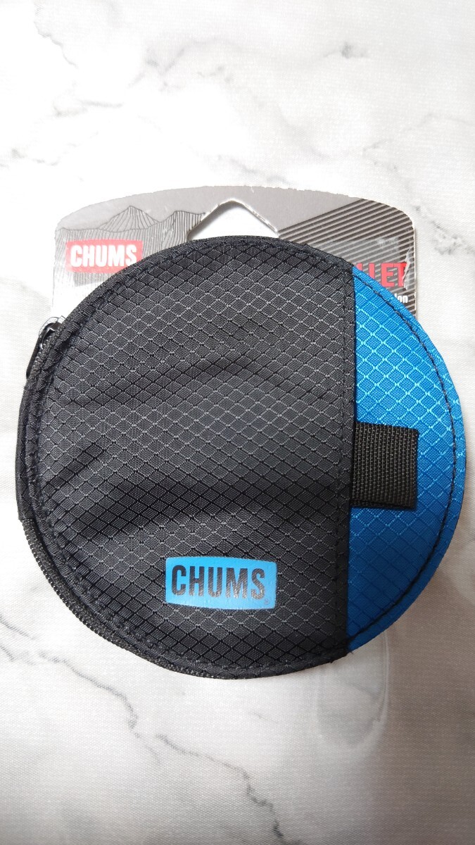 CHUMS チャムス コインケース キーケース ミニウォレット ミニ財布 カードケース ブルーブラック拍卖