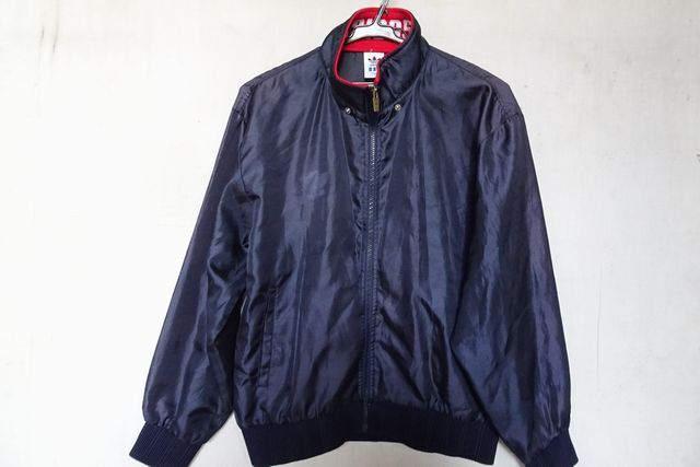 adidas/アディダス/ADS-81507A/ジャンパー/アウター/ナイロン系ポリエステル/前ジップアップ/袖口・裾リブ/紺/ネイビー/Mサイズ(4/17R7)拍卖