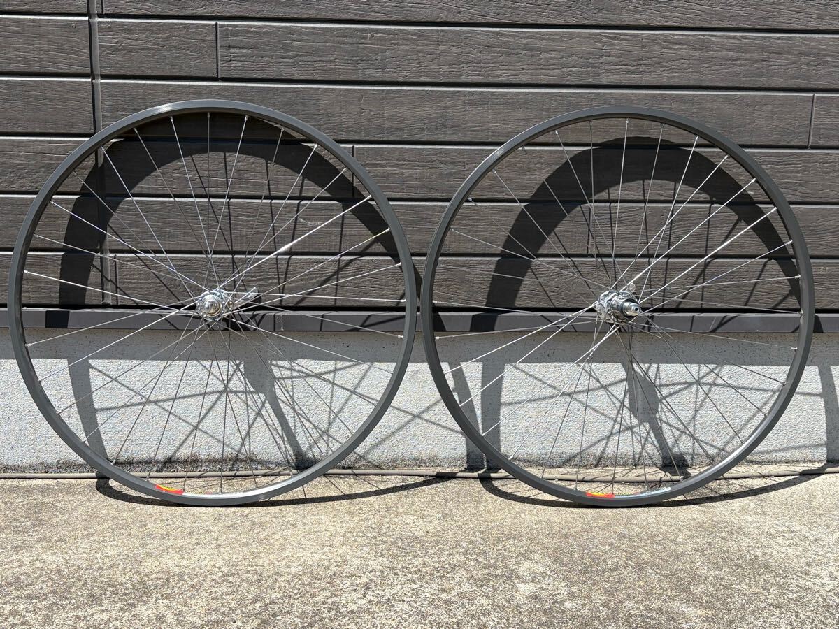 未走行 ビンテージ クリンチャーホイールセット 100×130mm 32H『シマノ 7700デュラエース 25周年記念ハブxオープンプロ』DURA-ACE25+MAVIC拍卖