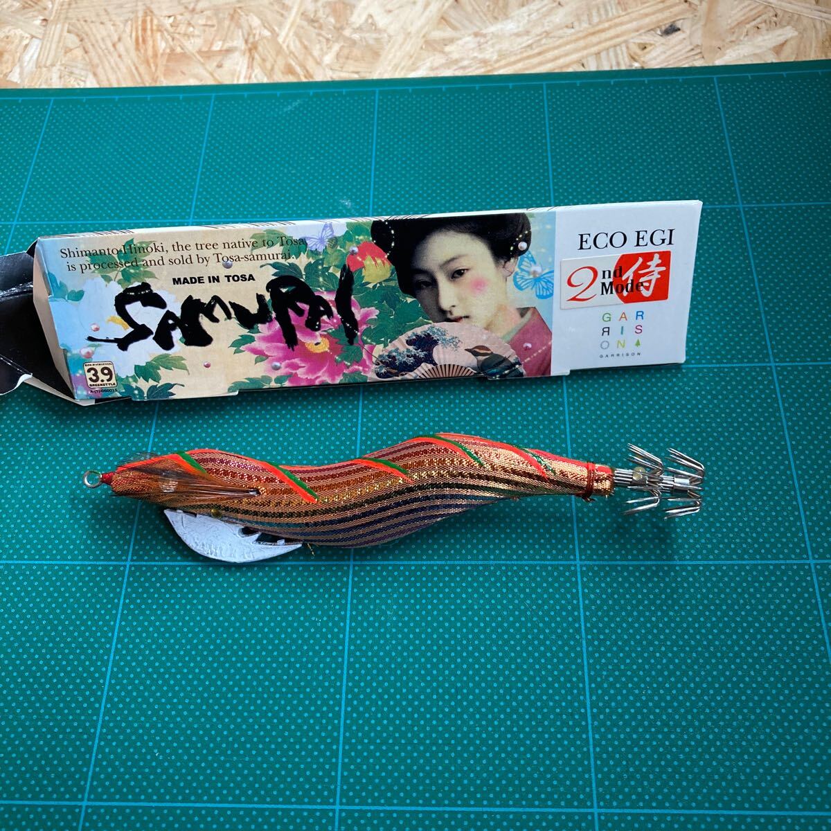未使用 ギャリソン エギサムライ 四万十桧 ひのき 3.5号 SAMURAI 土佐龍 高知 GARIISON 餌木 貴重拍卖