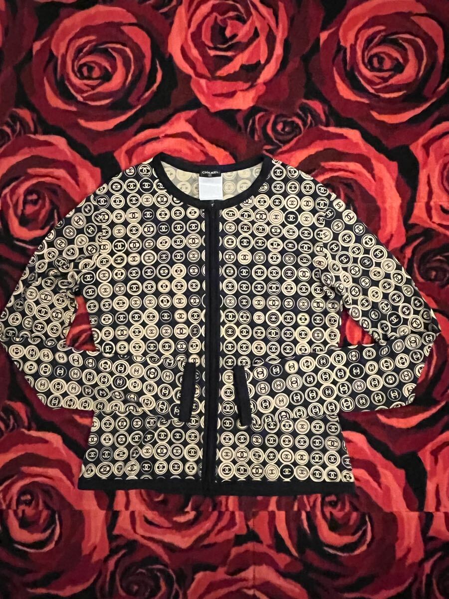 CHANELシャネル ♪cocoマーク コイン柄カーディガン拍卖