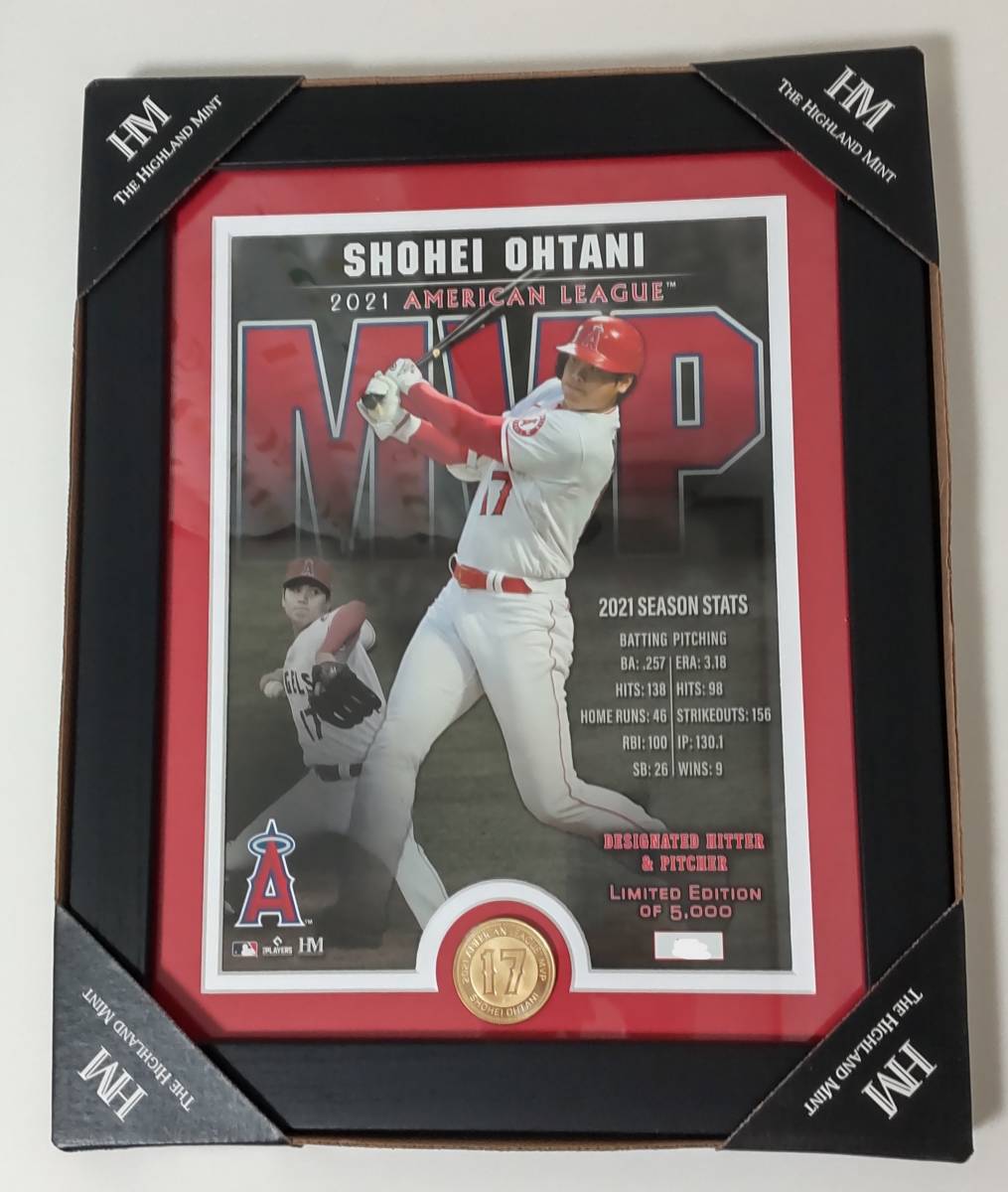 限定5000 大谷翔平 ア・リーグ MVP獲得記念 フォトミント シリアルナンバー入り 二刀流 THE HIGHLAND MINT ※新品未使用 ※永久保存版拍卖