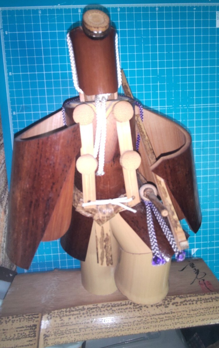 ひたち(日立 常陸) 竹人形 六方 弁慶 約30cm !値下げ交渉 希望はコメ下さい!物価高等 生活応援 スーパーセール 月末マデ拍卖