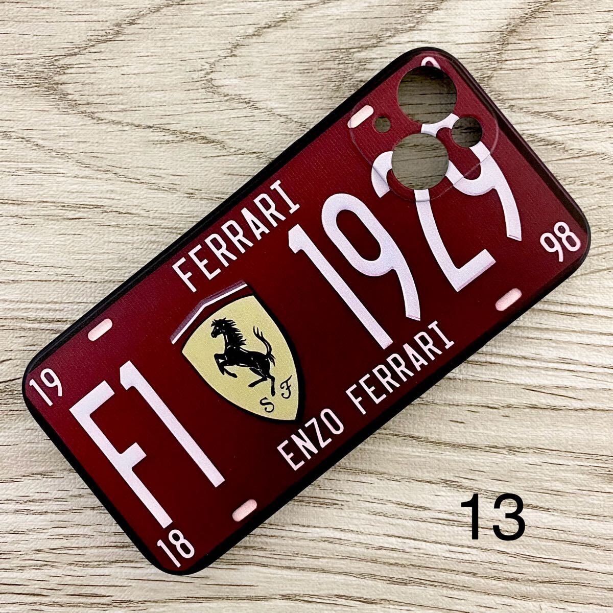 F1 フェラーリ プレート iPhone 13 ケース Ferrari スマホ拍卖