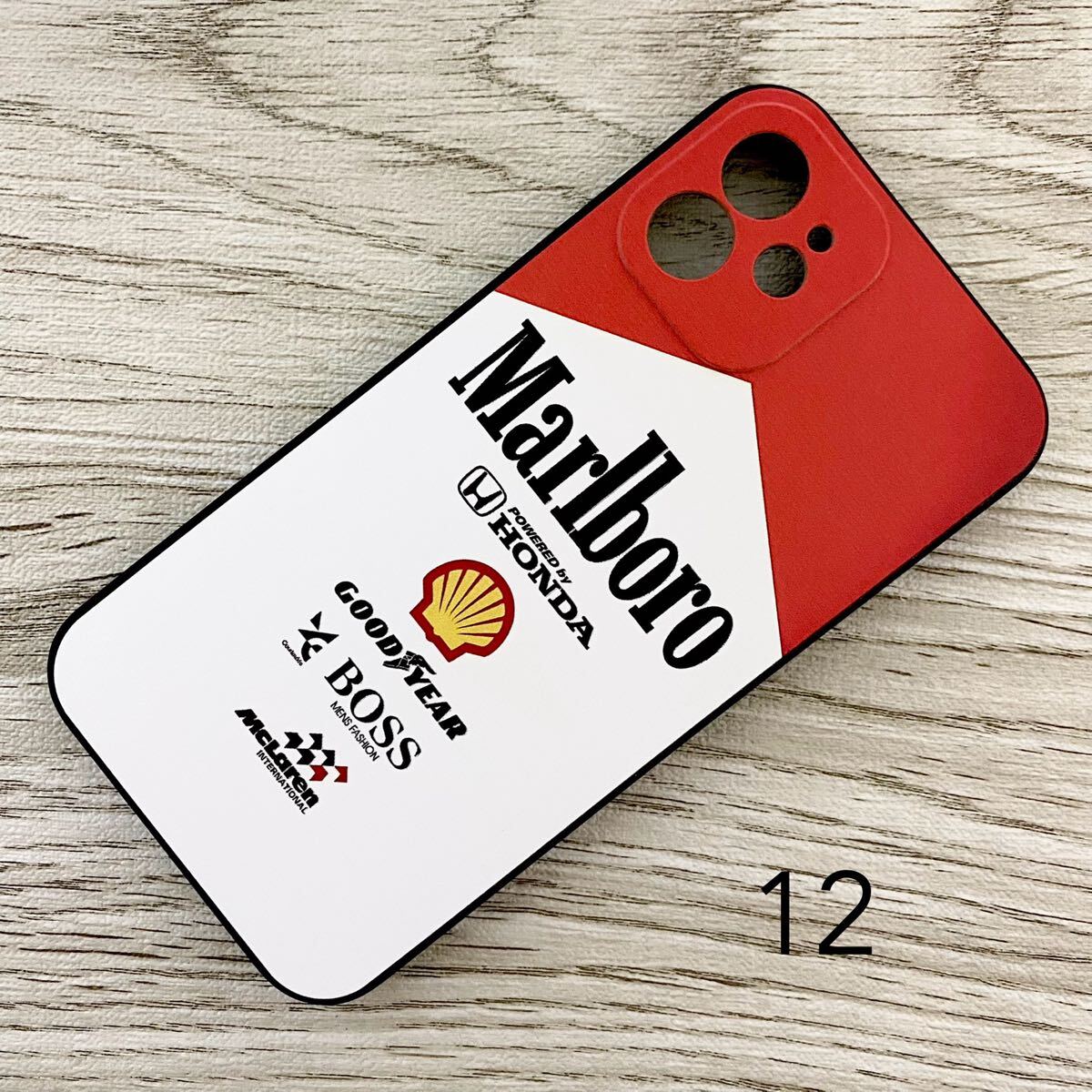 マールボロ マクラーレン ホンダ iPhone 12 ケース F1 McLaren Honda マルボロ アイルトン・セナ スマホ拍卖