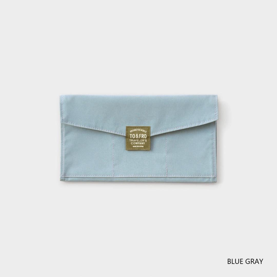 トラベラーズノート TO&FRO レギュラーサイズ ジッパーケース ブルーグレー拍卖