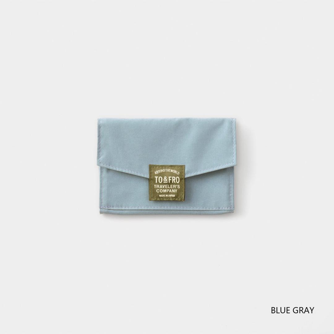 トラベラーズノート TO&FRO パスポートサイズ ジッパーケース ブルーグレー拍卖