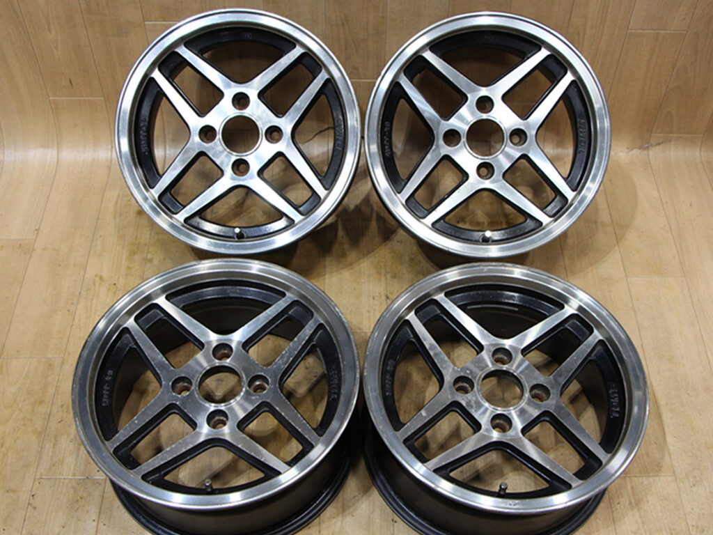 B797 絶版 激レア 希少 TOM'S トムス 井桁 15X6.5J+20 PCD114.3 旧車 AE86 セリカ カリーナ TA22 TE27 TE71 KP61 GX71 GX70 S30Z ハコスカ拍卖