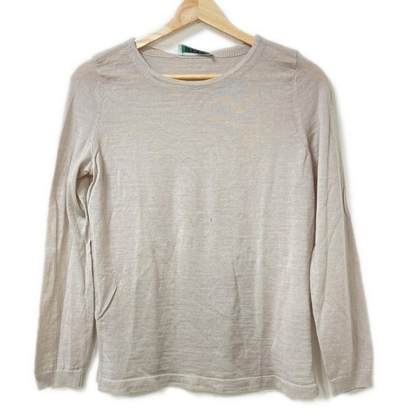 ネミカ NEMIKA/NEMIKA by Leilian 長袖セーター/ニット サイズ11 M - ベージュ レディース 美品 トップス拍卖