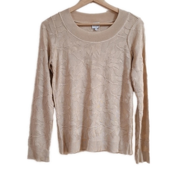 アルマーニコレッツォーニ ARMANICOLLEZIONI 長袖セーター/ニット サイズ46 L - ベージュ レディース クルーネック トップス拍卖