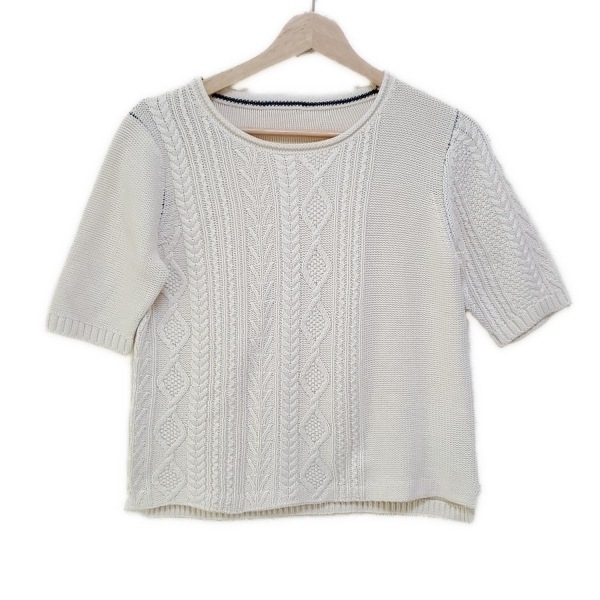 パラスパレス Pallas Palace 半袖セーター/ニット サイズ2 M - アイボリー レディース クルーネック 美品 トップス拍卖