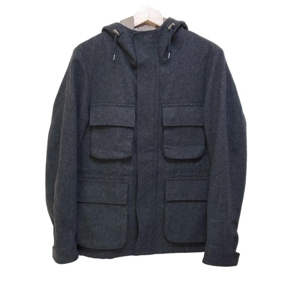 エディフィス EDIFICE サイズ44 L - ダークグレー メンズ 長袖/ジップアップ/冬 美品 コート拍卖