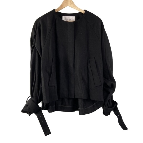 アドーア ADORE サイズ36 S - 黒 レディース 長袖/ショート丈/春/秋 コート拍卖