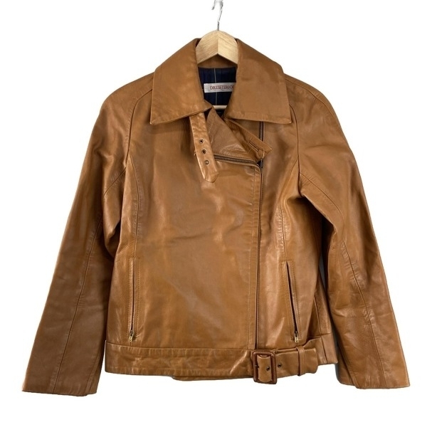 ドレステリア DRESSTERIOR ライダースジャケット - ブラウン×ライトブラウン レディース 長袖/秋/冬 ジャケット拍卖