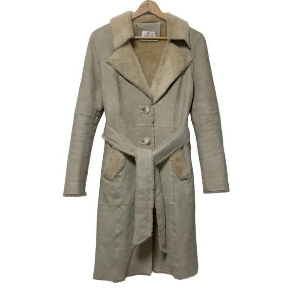 エストネーション ESTNATION サイズF - ムートン グレーベージュ レディース 毛皮/長袖/冬 コート拍卖