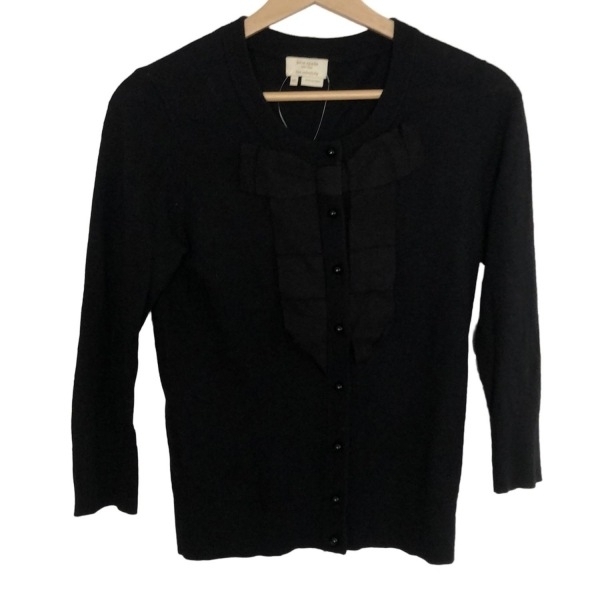 ケイトスペード Kate spade カーディガン サイズXS - 黒 レディース 長袖/リボン トップス拍卖
