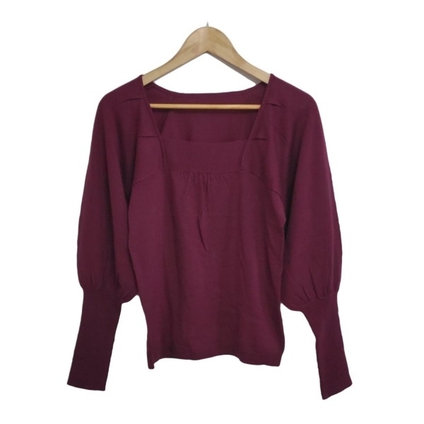 ダーマコレクション DAMAcollection 長袖セーター/ニット サイズM - ボルドー レディース 美品 トップス拍卖