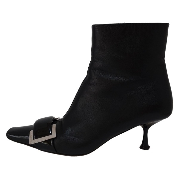 セルジオロッシ sergio rossi ショートブーツ 38 - レザー 黒 レディース 靴拍卖