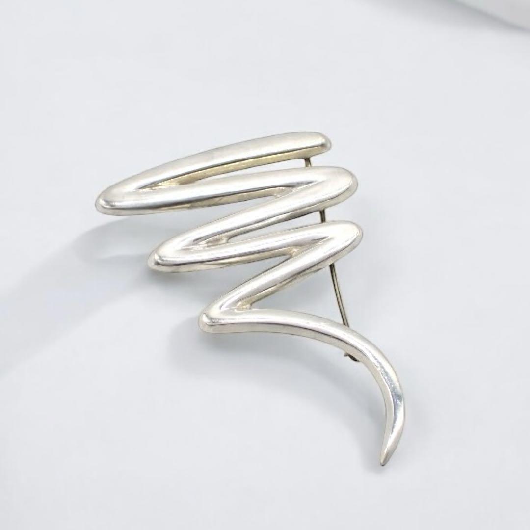 Tiffany & co. ティファニー スクリブル ラージ ブローチ ピンブローチ コサージュ 大ぶり 925 シルバー スターリングシルバー 3122拍卖